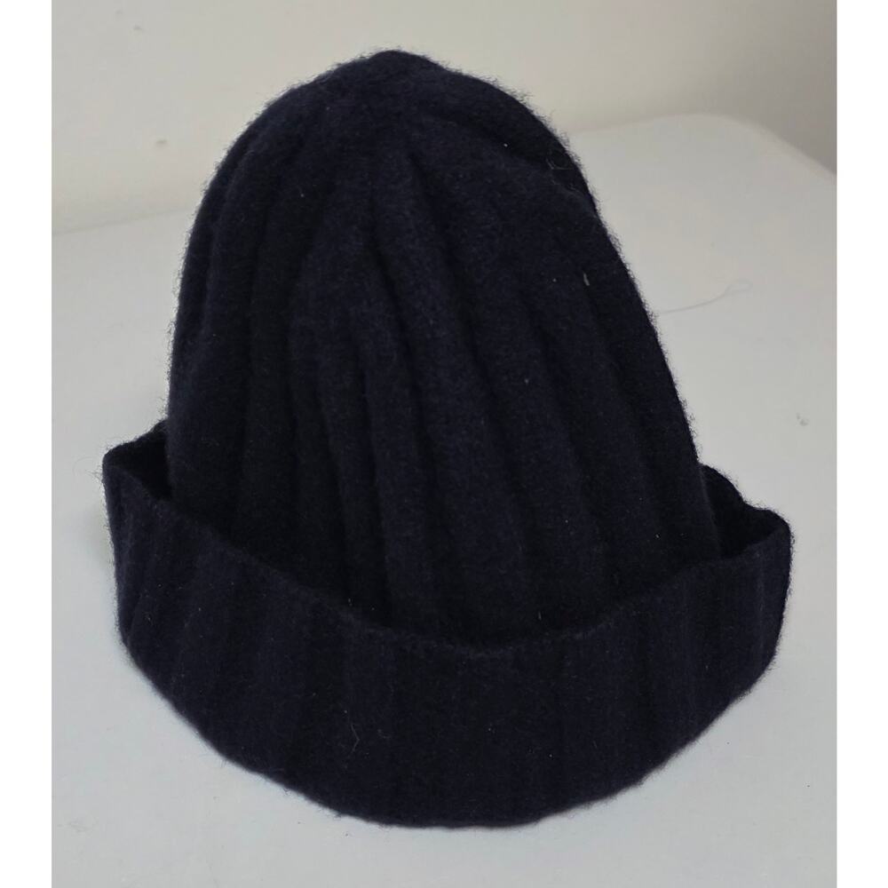 Madewell  Ribbed Wool Beanie Navy Blue Hat 2025